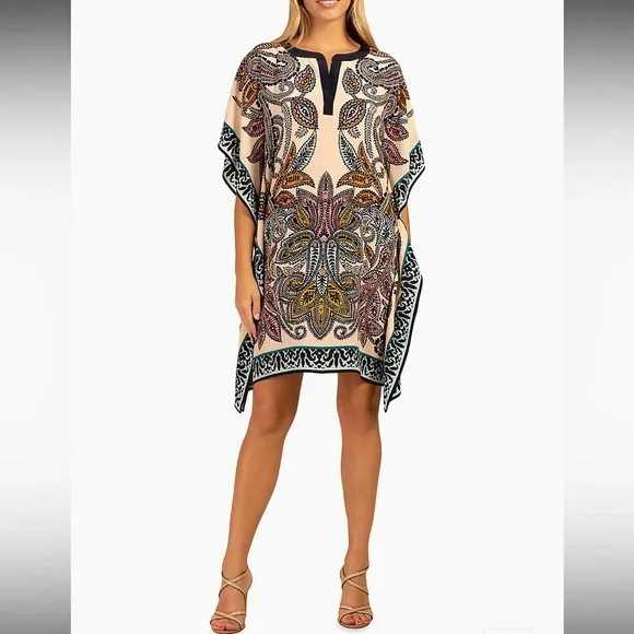 🆕 {trina turk} Theodore Paisley caftan dress •NWT - Picture 8 of 10